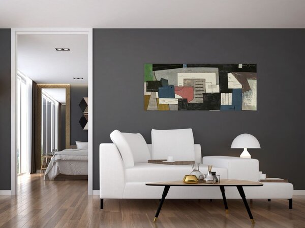 Slika - Abstrakcija, kubizem (120x50 cm)