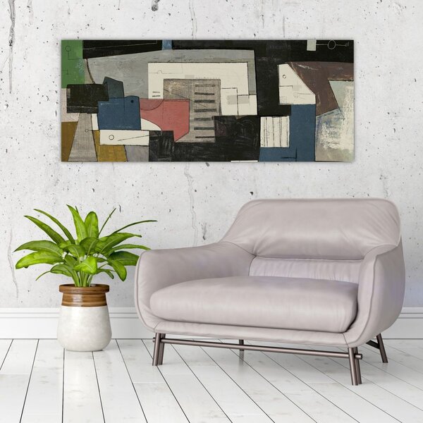Slika - Abstrakcija, kubizem (120x50 cm)