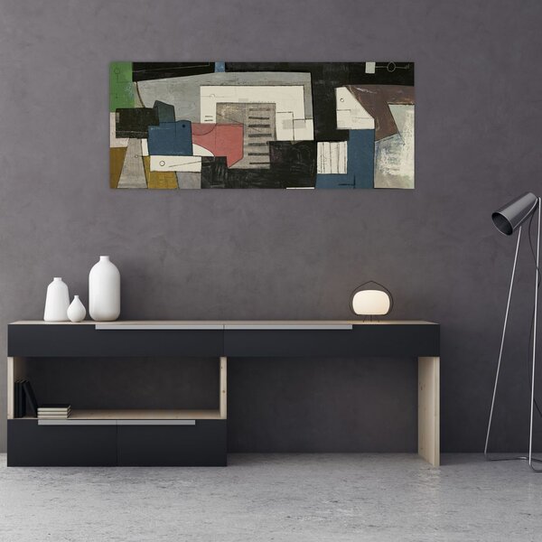 Slika - Abstrakcija, kubizem (120x50 cm)