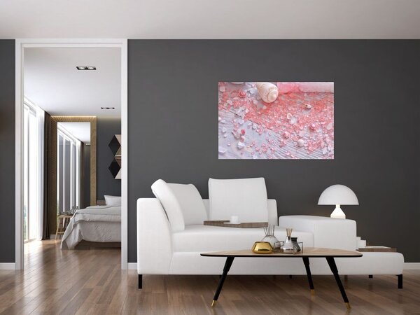 Slika - Obmorsko vzdušje v roza odtenkih (90x60 cm)