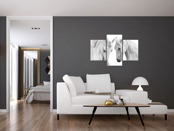 Slika belih konjev (90x60 cm)