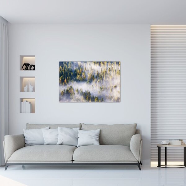 Slika dreves v megli (90x60 cm)