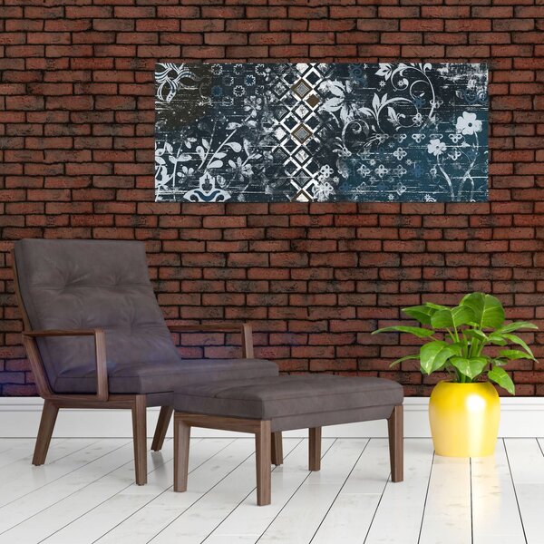 Slikanje s cvetličnim dekorjem (120x50 cm)