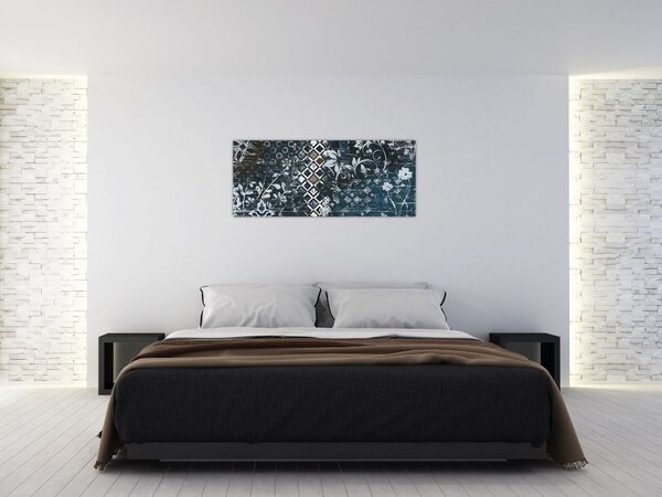 Slikanje s cvetličnim dekorjem (120x50 cm)