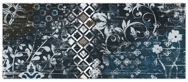 Slikanje s cvetličnim dekorjem (120x50 cm)