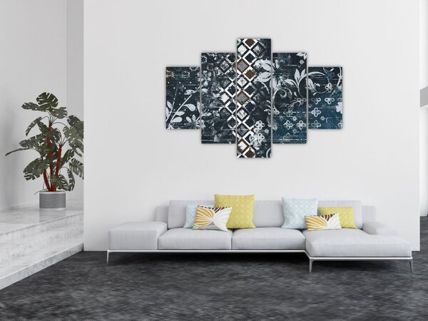 Slikanje s cvetličnim dekorjem (150x105 cm)