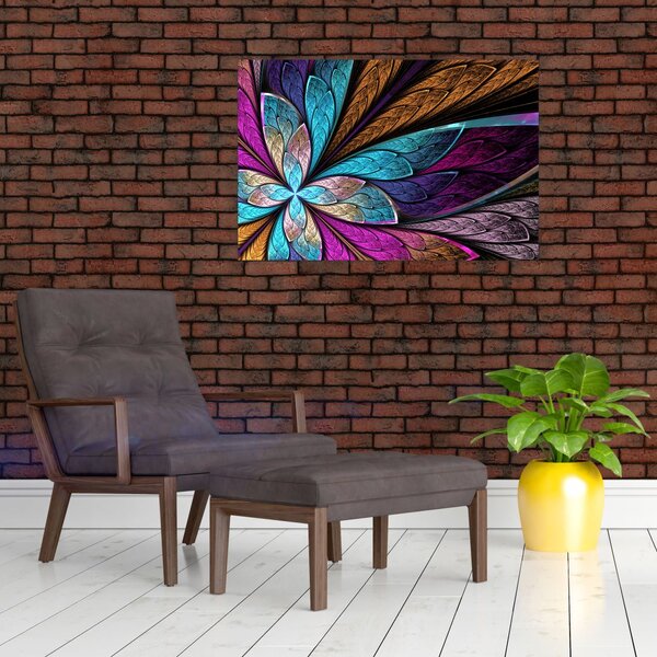 Slika - Abstrakcija, cvet (90x60 cm)