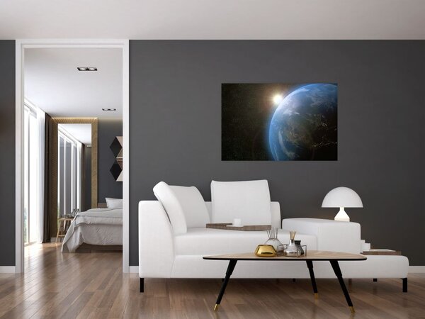 Slika zemlje iz vesolja (90x60 cm)