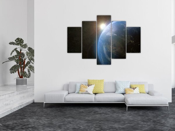 Slika zemlje iz vesolja (150x105 cm)