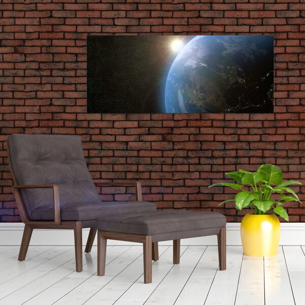 Slika zemlje iz vesolja (120x50 cm)