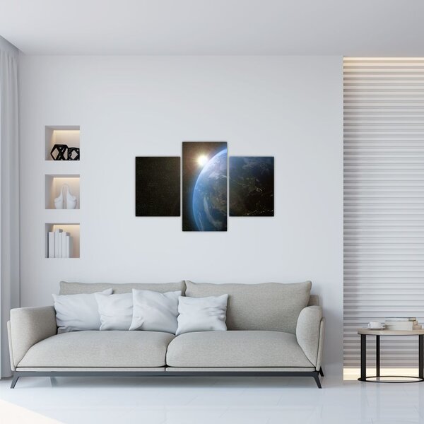 Slika zemlje iz vesolja (90x60 cm)