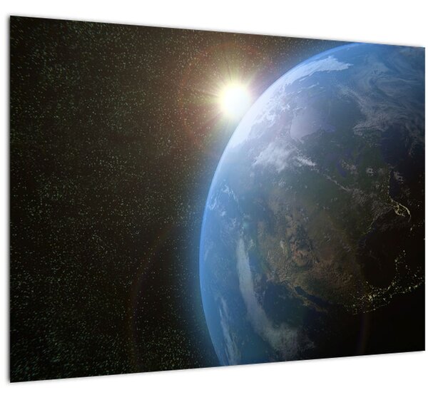 Slika zemlje iz vesolja (70x50 cm)