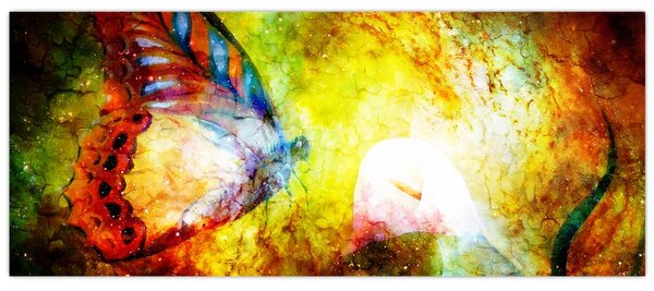 Slika - Vesoljski metulj (120x50 cm)