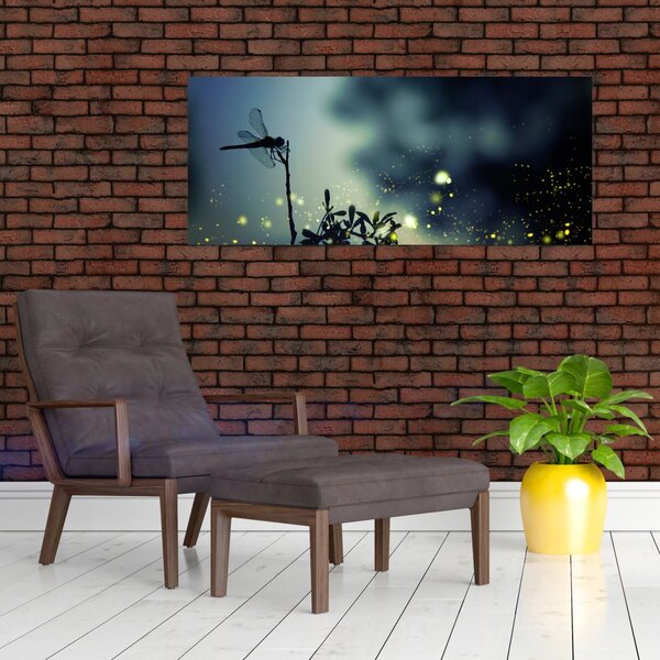 Slika - Kačji pastir v bleščeči noči (120x50 cm)