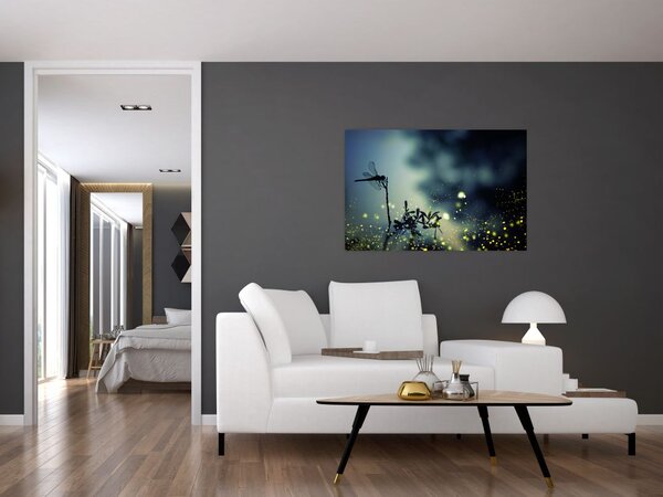 Slika - Kačji pastir v bleščeči noči (90x60 cm)