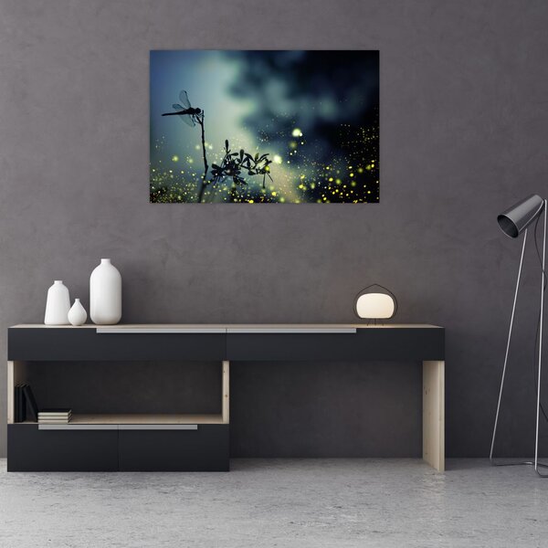 Slika - Kačji pastir v bleščeči noči (90x60 cm)