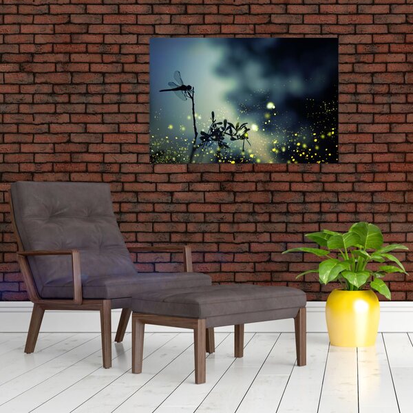 Slika - Kačji pastir v bleščeči noči (90x60 cm)