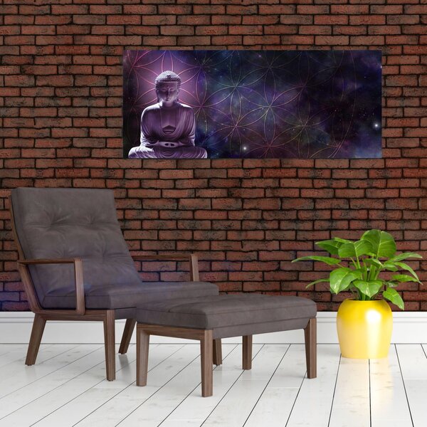 Slika - Buda z rožami življenja (120x50 cm)