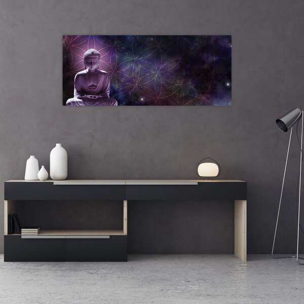 Slika - Buda z rožami življenja (120x50 cm)