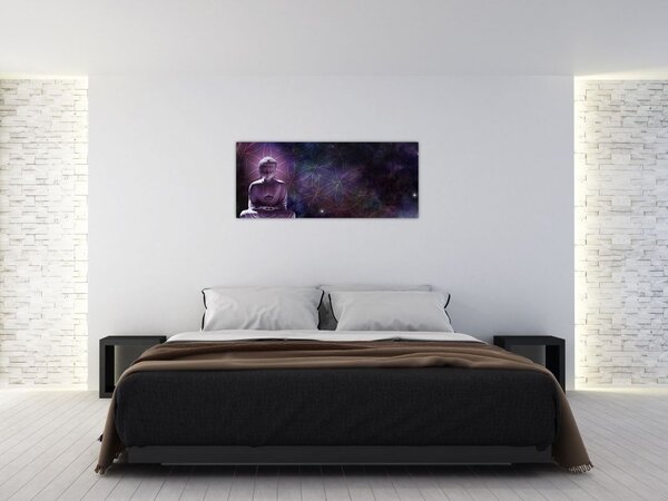 Slika - Buda z rožami življenja (120x50 cm)