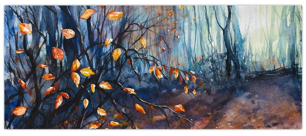 Slika - Jesenski sončni žarki (120x50 cm)
