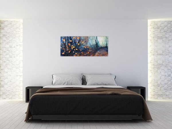 Slika - Jesenski sončni žarki (120x50 cm)