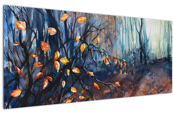 Slika - Jesenski sončni žarki (120x50 cm)
