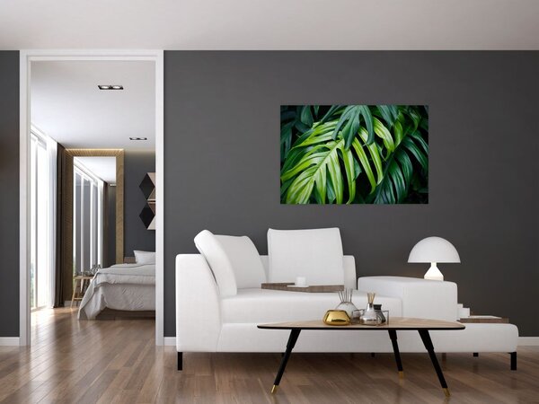 Slika - Tropski listi (90x60 cm)
