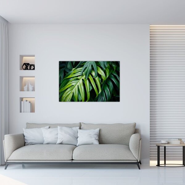 Slika - Tropski listi (90x60 cm)