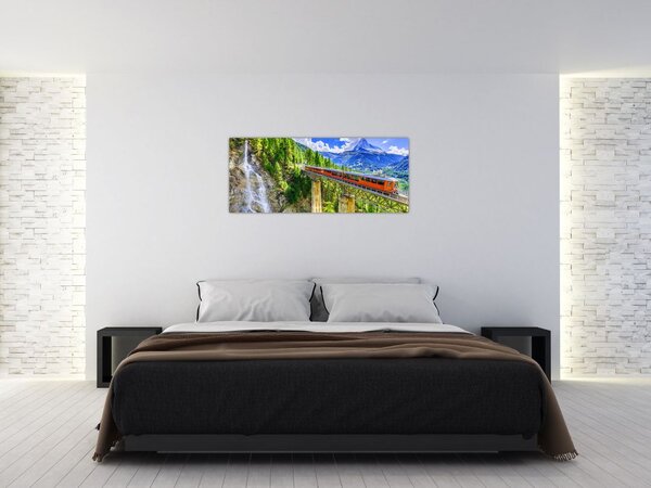 Slika - Matterhorn, Zermatt, Valais, Švica (120x50 cm)