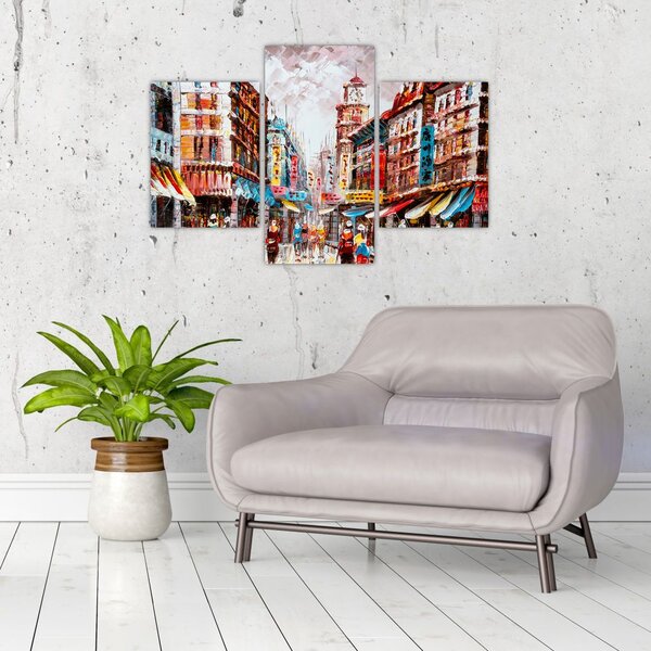 Slika - Hong Kong, oljna slika (90x60 cm)