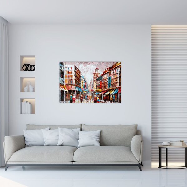 Slika - Hong Kong, oljna slika (90x60 cm)