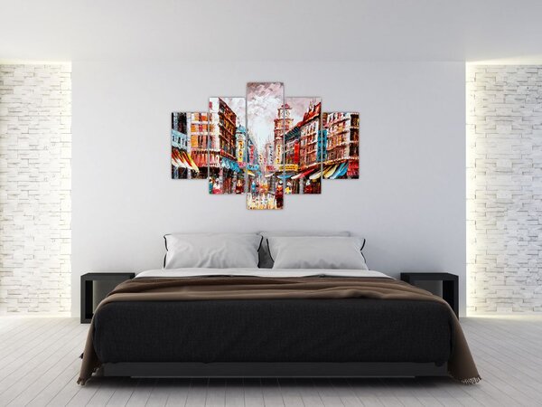 Slika - Hong Kong, oljna slika (150x105 cm)