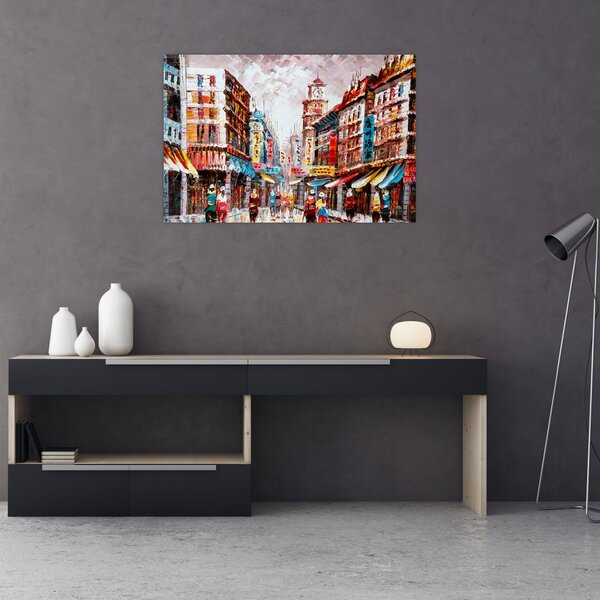 Slika - Hong Kong, oljna slika (90x60 cm)