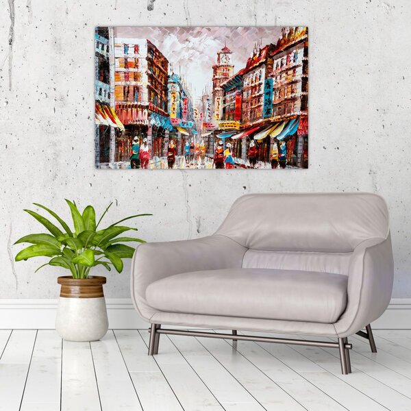 Slika - Hong Kong, oljna slika (90x60 cm)