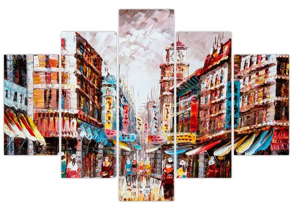 Slika - Hong Kong, oljna slika (150x105 cm)