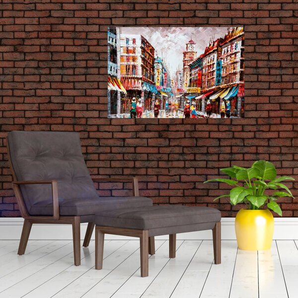 Slika - Hong Kong, oljna slika (90x60 cm)