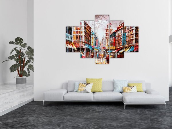 Slika - Hong Kong, oljna slika (150x105 cm)