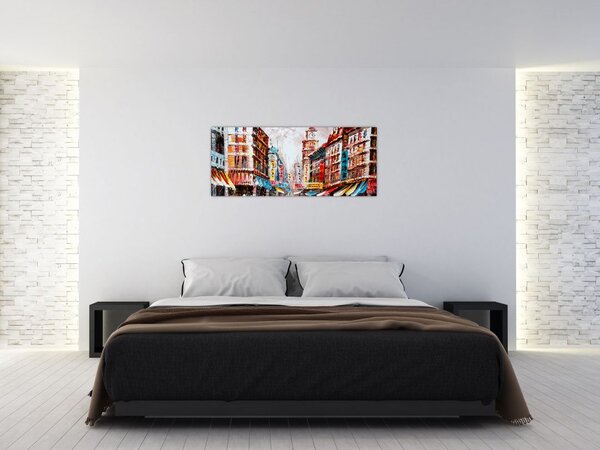 Slika - Hong Kong, oljna slika (120x50 cm)