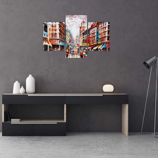Slika - Hong Kong, oljna slika (90x60 cm)