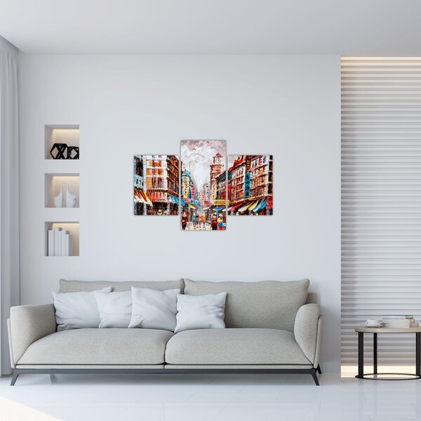 Slika - Hong Kong, oljna slika (90x60 cm)
