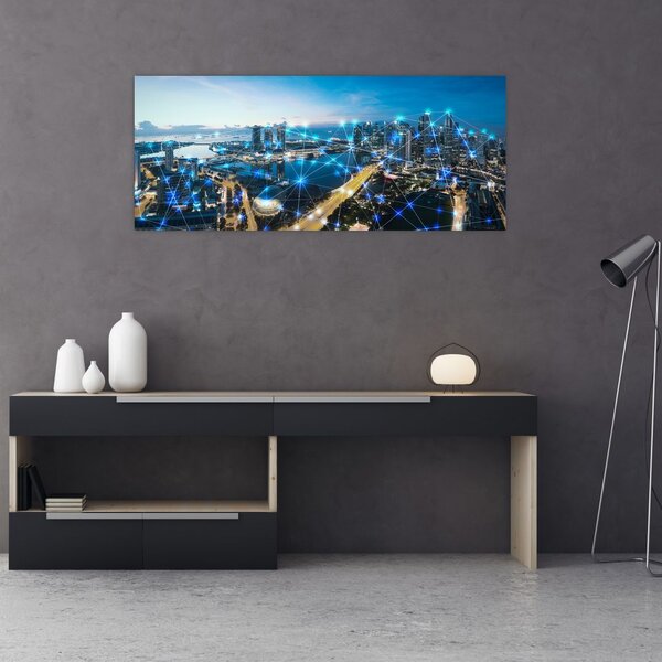 Slika - Mestno omrežje (120x50 cm)