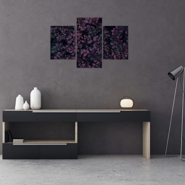 Slika temno rdečih listov (90x60 cm)