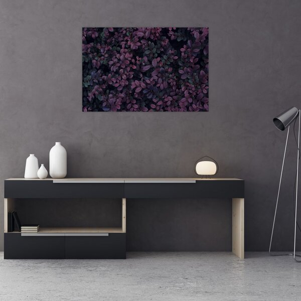Slika temno rdečih listov (90x60 cm)
