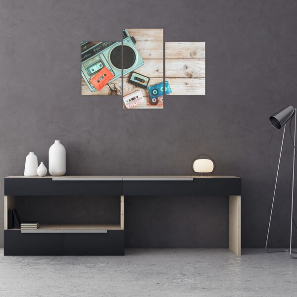 Slika - Retro radio (90x60 cm)