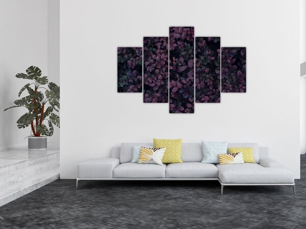 Slika temno rdečih listov (150x105 cm)