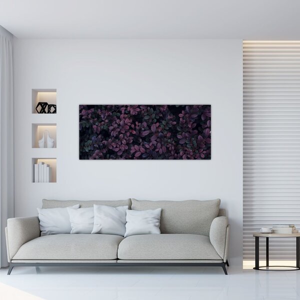 Slika temno rdečih listov (120x50 cm)