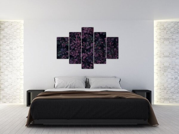 Slika temno rdečih listov (150x105 cm)
