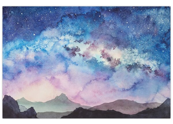 Slika - Mlečna cesta, akvarel (90x60 cm)