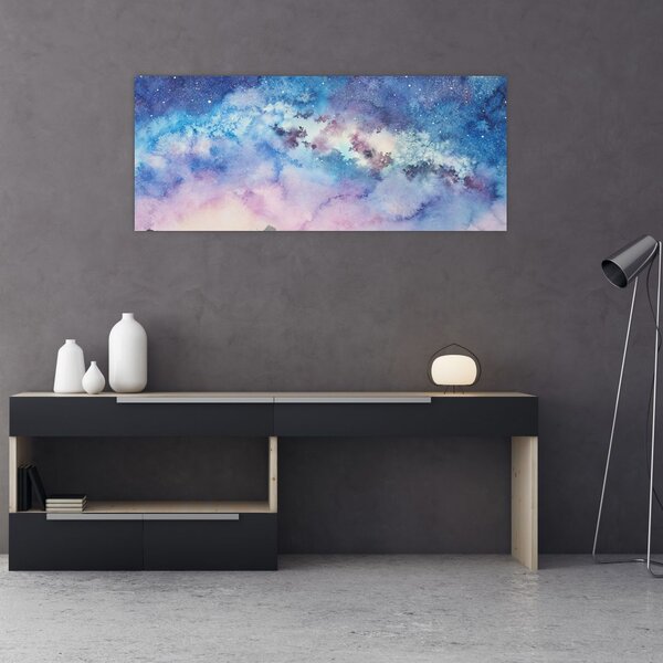 Slika - Mlečna cesta, akvarel (120x50 cm)